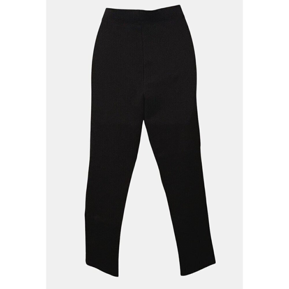 Joan Vass Womens Leggings Size M Black Mid Rise Tapered Leg